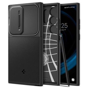 Custodia Spigen Optik Armor per Samsung Galaxy S24 Ultra - nera