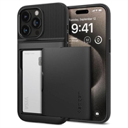 Custodia iPhone 15 Pro Spigen Slim Armor CS - Nera