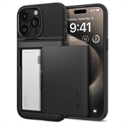 Custodia iPhone 15 Pro Max Spigen Slim Armor CS - Nera