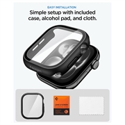 Custodia Spigen Thin Fit 360 con protezione per lo schermo per Apple Watch 10/11 - 46mm - Nera