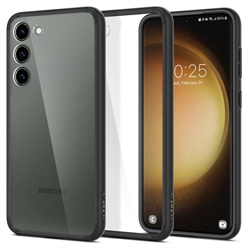 Custodia Spigen Ultra Hybrid per Samsung Galaxy S23 5G - Nera