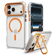 Custodia MagSafe Spigen Ultra Hybrid Optik S per iPhone 17 Pro Max/18 Pro Max - Arancione / Trasparente