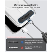 Cinturino da polso regolabile universale Spigen con adattatore per telefono – 23cm - Nero