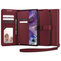Custodia a Portafoglio Spigen Wallet S Plus per Samsung Galaxy S23 5G - Borgogna