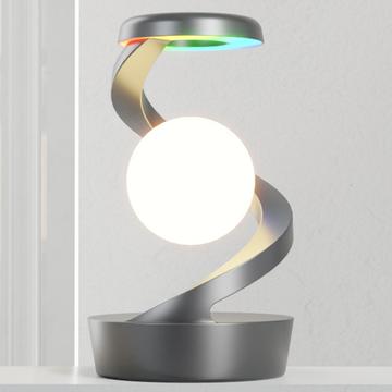 Luce notturna RGB a levitazione a spirale con base di ricarica wireless 15W - Nero