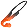 Cuffie sportive Bluetooth 5.0 a conduzione aerea K9 - Arancio / Nero