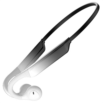 Cuffie sportive Bluetooth 5.0 a conduzione aerea K9 (Confezione aperta - Condizione soddisfacente) - bianche / nere