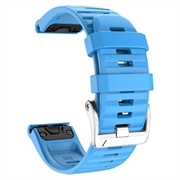 Cinturino sportivo in silicone per Garmin Fenix 3 / 3 HR / 5X / 5X Plus / 6X / 6X Pro - Blu cielo