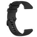 Cinturino sportivo in silicone per Garmin Vivomove 3S/Vivoactive 4S/Active S - Nero