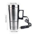 Tazza bollitore elettrico da auto in acciaio inossidabile - 400ml - 12V