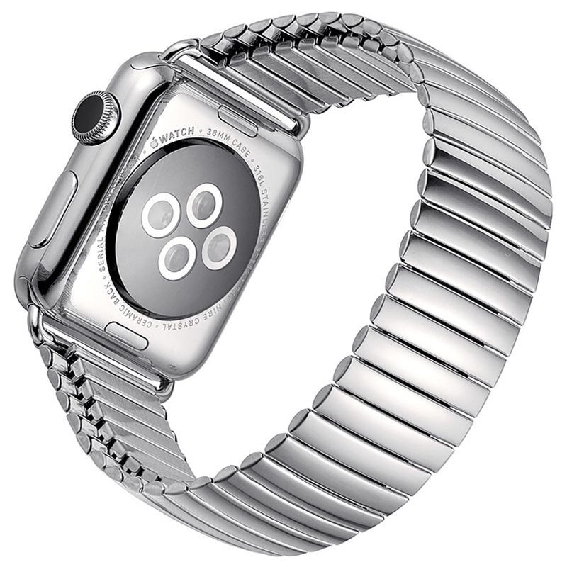 Serie di Orologio Apple SE/6/5/4/3/2/1 Banda di Espansione in Acciaio Inox