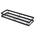 Portaspezie da parete in acciaio inox - 35 cm - nero