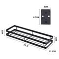Portaspezie da parete in acciaio inox - 35 cm - nero