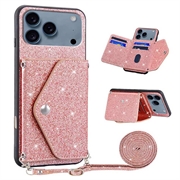 Custodia con Portacarte Stardust per iPhone 17 Pro - Rosa
