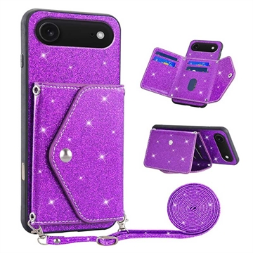 Custodia con Portacarte Stardust per iPhone Air - Viola