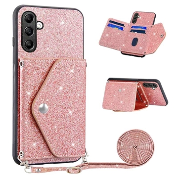 Custodia con Portacarte Stardust per Samsung Galaxy A14 - Rosa