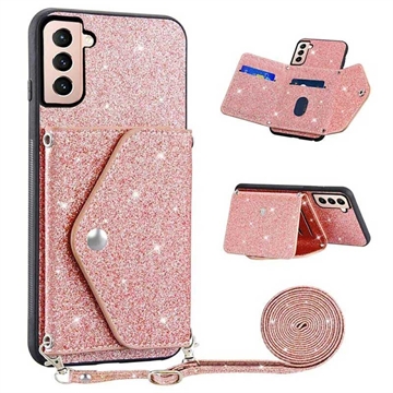 Custodia con Portacarte Stardust per Samsung Galaxy S23 5G - Rosa