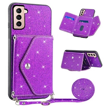 Custodia con Portacarte Stardust per Samsung Galaxy S23 5G - Viola