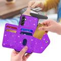 Custodia con Portacarte Stardust per Samsung Galaxy A36 - Viola