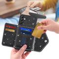 Custodia con Portacarte Stardust per Samsung Galaxy A56 - Nera