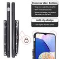 Custodia con Portacarte Stardust per Samsung Galaxy A56 - Nera