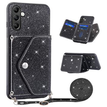 Custodia con Portacarte Stardust per Samsung Galaxy S24 FE - Nera