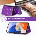 Custodia con Portacarte Stardust per Samsung Galaxy S25/S24 - Viola