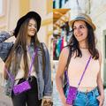 Custodia con Portacarte Stardust per Samsung Galaxy S25/S24 - Viola