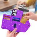 Custodia con Portacarte Stardust per Samsung Galaxy S25 Ultra - Viola
