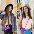 Custodia con Portacarte Stardust per Samsung Galaxy S25 Ultra - Viola
