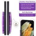Custodia con Portacarte Stardust per Samsung Galaxy S25 Ultra - Viola