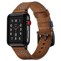 Cinturino in Pelle Stitched per Apple Watch Series 5/4/3/2/1 - 42mm, 44mm - Marrone