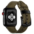 Cinturino in Pelle Stitched per Apple Watch Series 5/4/3/2/1 - 42mm, 44mm - Verde