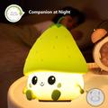 Lampada da notte morbida a forma di gnocchetto alla fragola - Verde