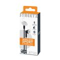 Auricolari wireless sportivi Streetz Stay-in-Ear con microfono - Nero