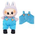 Salopette a righe per Labubu Mini Figura 17cm - Blu