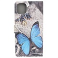 Custodia a Portafoglio Style Series per iPhone 11 - Farfalla Blu