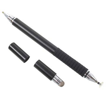 Pennino Capacitivo Elegante Multifunzionale 3-in-1 & Penna a Sfera - Nero