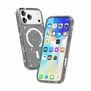 Custodia Ibrida Serie Stylish Glitter per iPhone 18 Pro - Compatibile con MagSafe - Nera