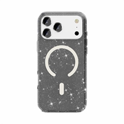 Custodia Ibrida Serie Stylish Glitter per iPhone 18 Pro - Compatibile con MagSafe - Nera