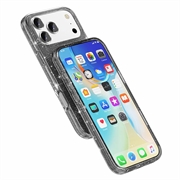 Custodia Ibrida Serie Stylish Glitter per iPhone 18 Pro Max - Compatibile con MagSafe - Nera
