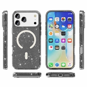 Custodia Ibrida Serie Stylish Glitter per iPhone 18 Pro Max - Compatibile con MagSafe - Nera