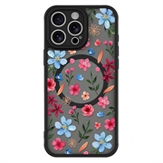 Custodia magnetica protettiva elegante per iPhone 15 Pro Max - Fiori colorati
