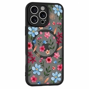 Custodia magnetica protettiva elegante per iPhone 12 Pro - Fiori colorati