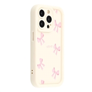 Custodia elegante in TPU antiurto per iPhone 14 Pro Max con bordi rialzati - Bianca / Arco