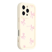 Custodia elegante in TPU antiurto per iPhone 16 Pro con bordi rialzati - Bianca / Arco