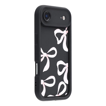 Custodia antiurto in TPU per iPhone Air con bordi rialzati - Nera / Grande fiocco