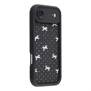 Custodia antiurto in TPU per iPhone Air con bordi rialzati - Nera / Fiocco a pois