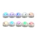 Luci LED RGB sommergibili con 2 telecomandi - 10 pezzi.