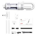 Suitu ST-8003CG Aspirapolvere portatile 2 in 1 per auto/casa - 6000Pa - Bianco